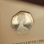 Isle of Man 1984 Silver Proof Christmas 50p Coin in Original Folder Image 6