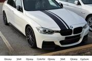 Car Hood Bonnet Roof Trunk Kit Long Racing Stripe Stickers For BMW 3 Series M3 E90 F30 G20 Vinyl Decals Auto Tuning Accessories