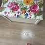 Wicker chair, cushion & matching storage chest Image 5