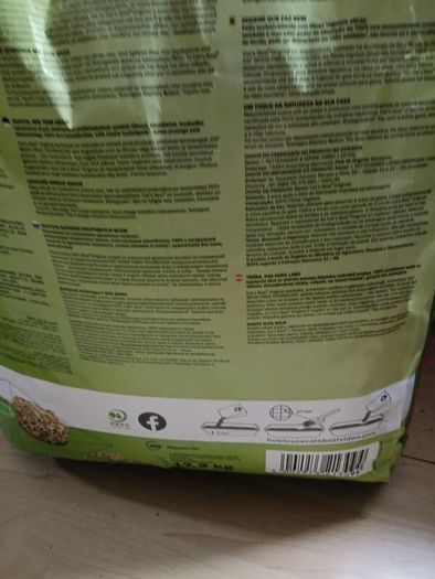23.5 KG of Cats Best Original Organic  Wood Granule  Clumping Cat Litter