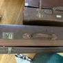 Vintage leather hardback suitcases Image 4