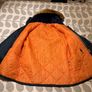 Vintage Mod Snorkel Parka Jacket - Heavy Duty Navy / Orange Quilted Lining (Made in England) Image 3