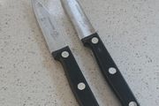 Cook's Choice Professional Stainless Steel Kitchen Knives - Pair