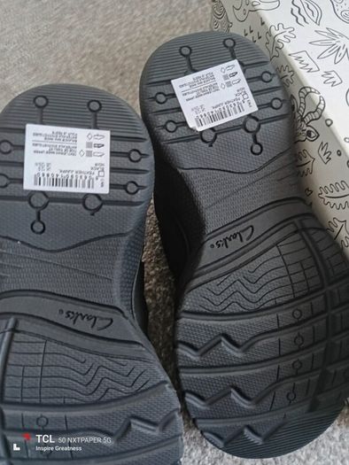 New.Clarks boy's school shoes. UK 12G/EUR 30