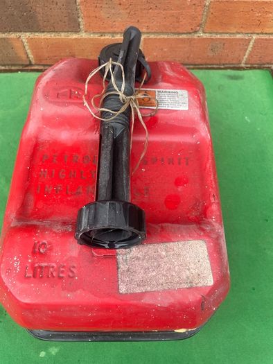 1970s Vintage Metal Petrol Can