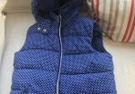 Gilet  blue/ white spots age 11/12