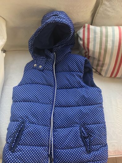 Gilet  blue/ white spots age 11/12