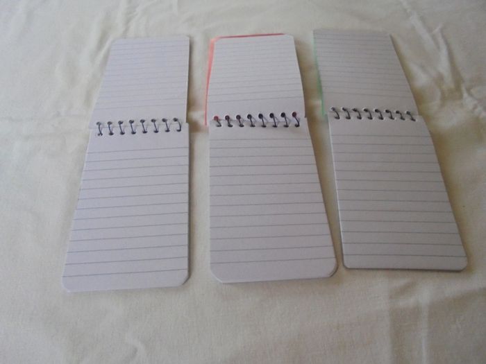 Pocket Spiral Note Books x 3 for Sale