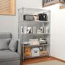 1250 lbs Steel Heavy Duty 5-Tier Utility Shelving Unit Steel Organizer Wire Rack for Home,Kitchen,Office,Chrome 35 x 60 x 158.7 cm Image 7