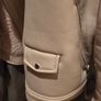 Zara Mens Cream Biker Jacket Image 3