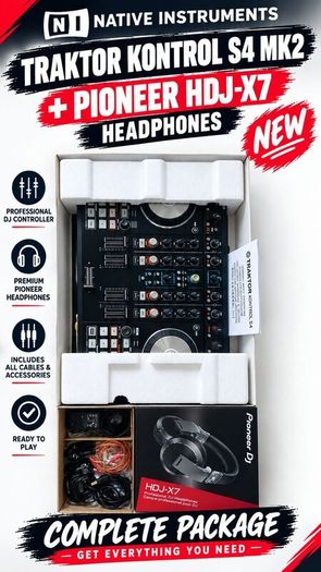 Native Instruments Traktor Kontrol S4 MK2 &Headset