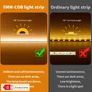 5m Self-Adhesive DC 5V Low Voltage COB LED Light Strip Self-Adhesive & Cuttable Plug & Play Image 2