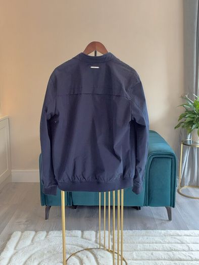 Mens navy smart-casual bomber jacket by Springfield
