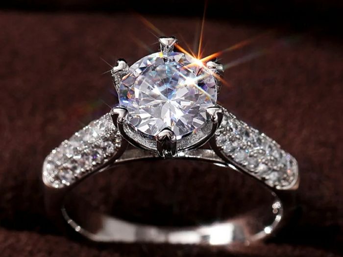 Sterling Silver Solitaire Ring