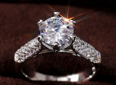 Sterling Silver Solitaire Ring