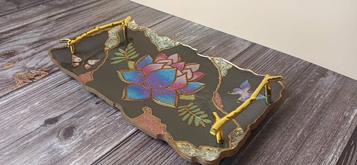 Handmade Epoxy Resin Tray Set