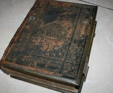 Antique Y Bibl Cysegr Lan Welsh Language Bible Large
