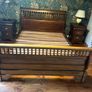 King Sleigh Bed 4 Piece Set Solid Mahogany Image 3