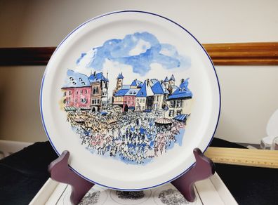 Villeroy & Boch Luxembourg Folklore Plate No 1 Echternach Charles Bech Boxed