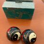 Vintage Chinese Baoding Balls / Meditation Chime Balls with Box Image 3
