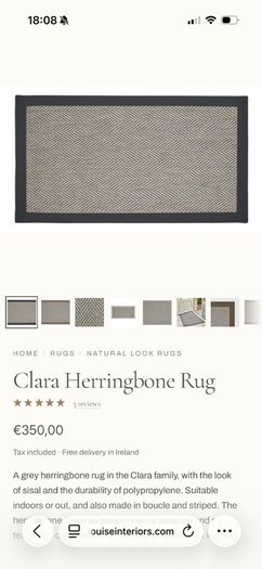 Sarah Louise Interiors Clara Herringbone Rug
