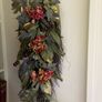 Hanging garland pair green pink purple Image 3