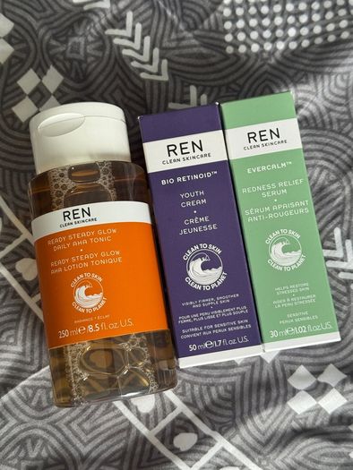 Ren skincare toner youth cream and serum