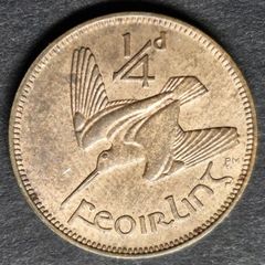 Ireland 1959 Farthing coin with Lustre Unc