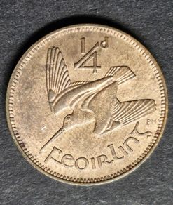 Ireland 1959 Farthing coin with Lustre Unc