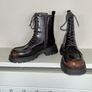 Brand New Black & Brown Chunky Ankle Boots from Primark Size UK 5 / EU 38 Image 8