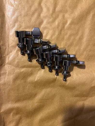 Electric Guitars Machine Head tuners 6 line chrome Jackson fender Stratocaster telecaster esp Ibanez electric guitars parts accessories