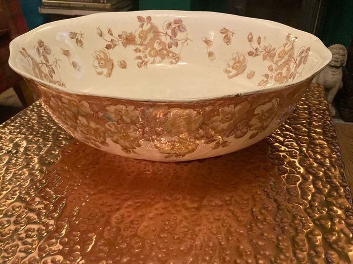 Large ceramic wash set bowl