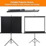 FREE EXPRESS SHIPPING 60 inch Portable Projector Screen,4:3 Portable Foldable For Home Theater Cinema Indoor Outdoor Projector Movie Screen,Screen:122cm(W) x 91cm(H) 60 Portable Tripod Image 3
