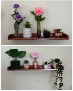 Mix of fake flowers and vases