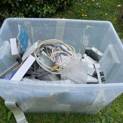 2 Boxes Assorted Electrical Wires/Fittings