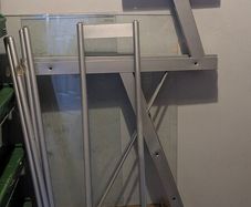 Glass desk