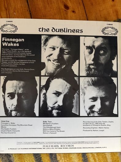 The Dubliners vinyl lp