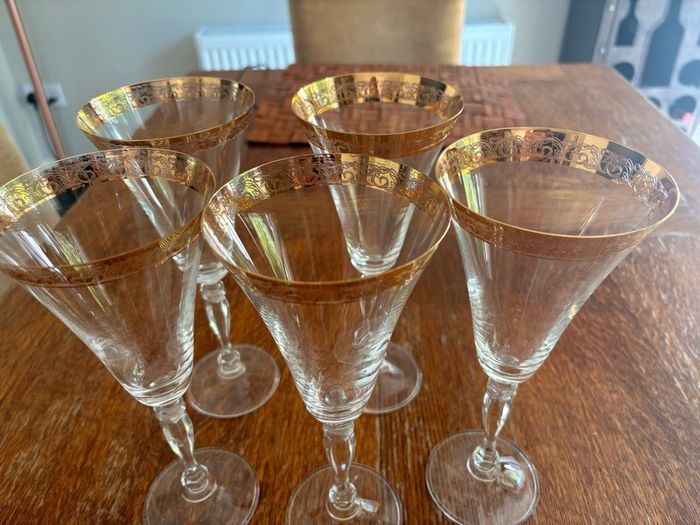 crystal glasses set of 5