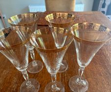 crystal glasses set of 5