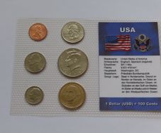 USA sealed BUNC coins set incl JFK Half & George Washington Dollar