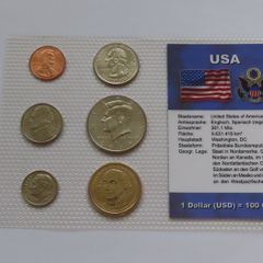 USA sealed BUNC coins set incl JFK Half & George Washington Dollar