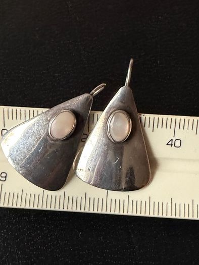 silver earrings