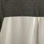 top Bnwot grey short sleeve top with lace detail & chiffon back size 12 Image 5