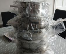 Pots and  Frying Pan x9 pieces NEW in Box Can post see below