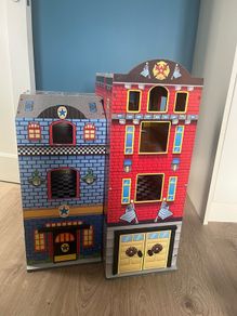 Wooden toy house