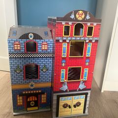 Wooden toy house