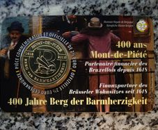 Belgium 2.5 Euro Base Metals Brilliant Uncirculated Coin 2018 - 400 years Mountain of Mercy - Belgian Coincard Catalogue