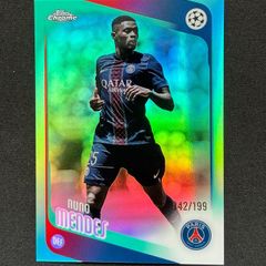 Nuno Mendes /199 2025-26 Topps Chrome UEFA PSG Portugal #69