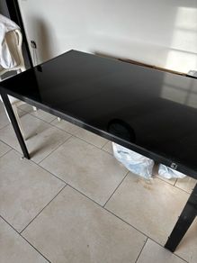 Black Glass top table