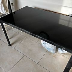 Black Glass top table
